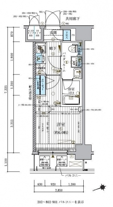 メインステージ北千住IVの間取り図