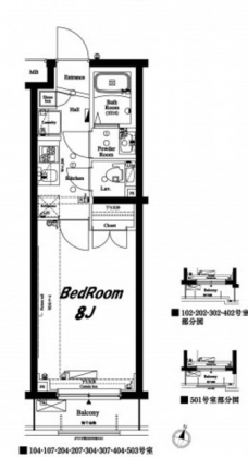 アクサス西新宿の間取り図