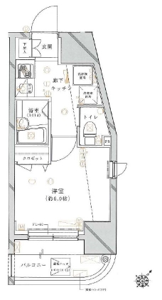 クレイシア旗の台の間取り図