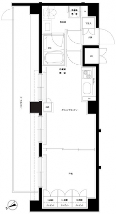 ルーブル目黒不動前の間取り図