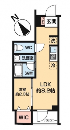 ハーモニーレジデンス中野若宮の間取り図