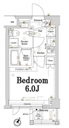 アクサス品川レジデンスの間取り図
