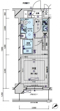 メインステージ亀戸の間取り図