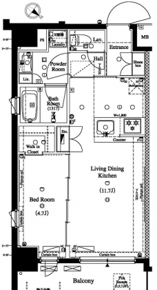 アクサス墨田アジールコートの間取り図