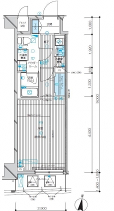 メインステージ千歳船橋の間取り図