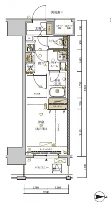 MAINGRANDIA ASAKUSAの間取り図