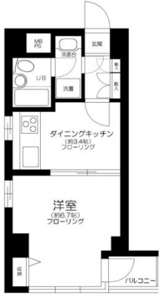 コスモ東池袋の間取り図
