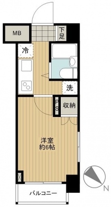 ルーブル千歳船橋の間取り図