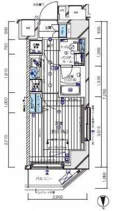 メインステージ北千住Vの間取り図