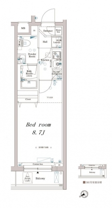 アークマーク東中野の間取り図