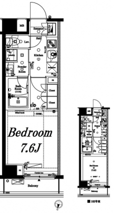 アクサスレジデンス外苑の間取り図