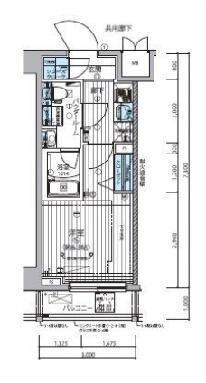 メインステージ武蔵小杉の間取り図