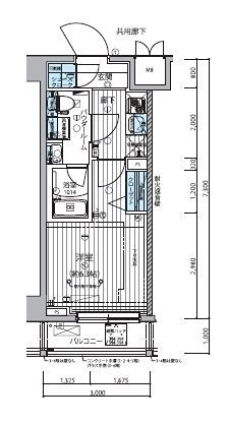 メインステージ武蔵小杉の間取り図