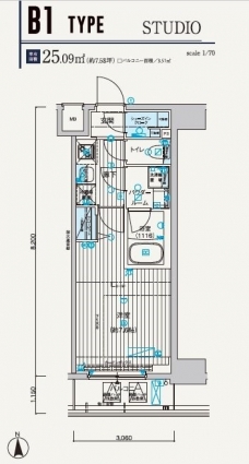 メインステージ元浅草IIIの間取り図