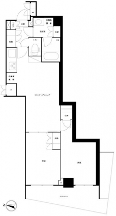 ルーブル方南町弐番館の間取り図