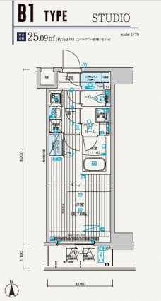 メインステージ元浅草IIIの間取り図