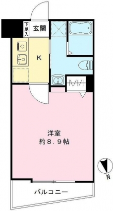 ピークサイドレジデンス早稲田の間取り図