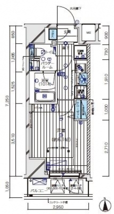 メインステージ北千住Vの間取り図