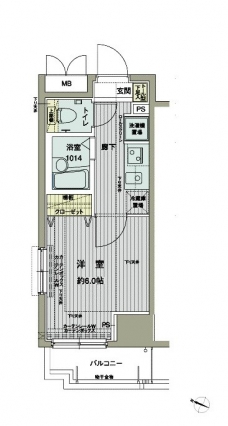 メインステージ西新宿の間取り図