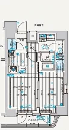 メインステージ元浅草IIIの間取り図