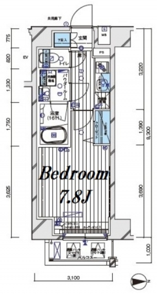 メインステージ白金IIIの間取り図