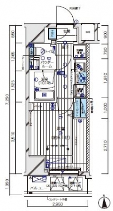 メインステージ北千住Vの間取り図