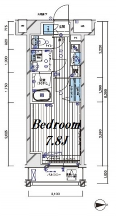 メインステージ白金IIIの間取り図