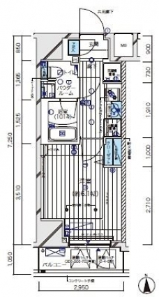 メインステージ北千住Vの間取り図