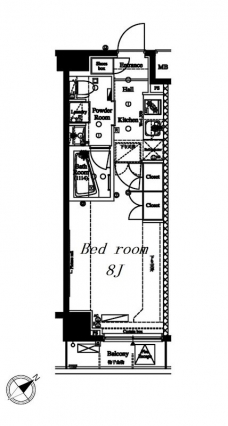 アクサス武蔵小山アジールコートの間取り図