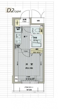 メインステージ西新宿の間取り図