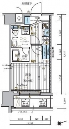 メインステージ北千住IVの間取り図