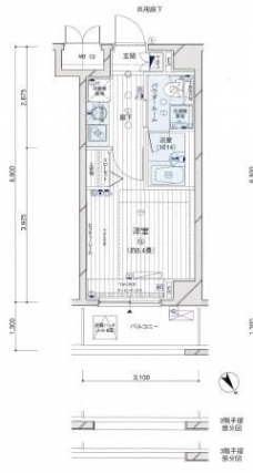 メインステージ押上IIIの間取り図
