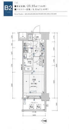 メインステージ浅草入谷IIの間取り図