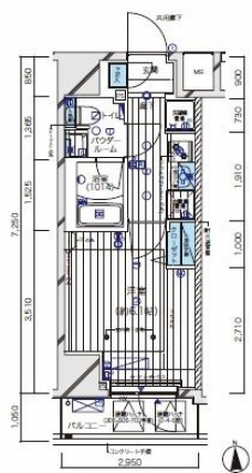 メインステージ北千住Vの間取り図