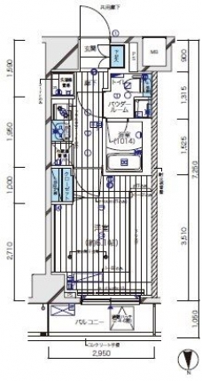 メインステージ北千住Vの間取り図