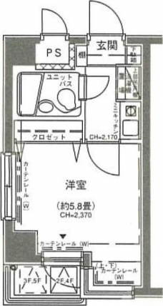 フェルテロアール祐天寺の間取り図