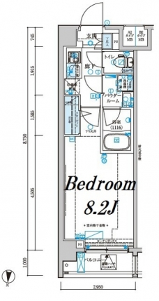 メインステージ森下駅前の間取り図