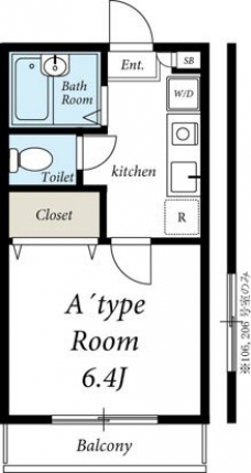 リリックコート梅田の間取り図