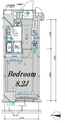 メインステージ亀戸IVの間取り図