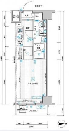 メインステージ武蔵関駅前IIの間取り図