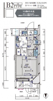 メインステージ立川Vの間取り図