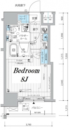 メインステージ三田アーバンスクエアの間取り図