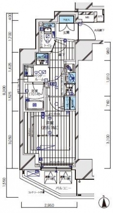 メインステージ北千住Vの間取り図