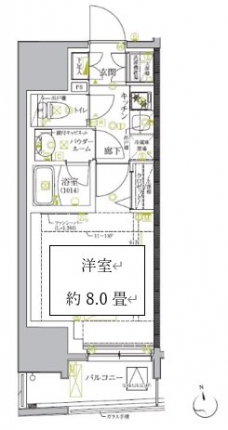 クレイシア板橋モデルノの間取り図