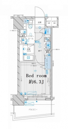 メインステージ八幡山の間取り図