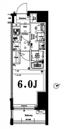 アクサス西五反田の間取り図