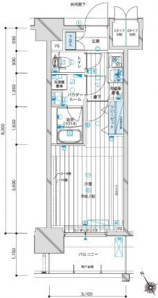 メインステージ駒込ラ・ヴェールの間取り図