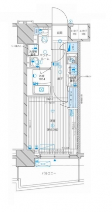 メインステージ八幡山の間取り図