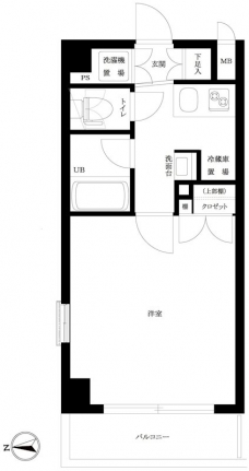 ルーブル高田馬場参番館の間取り図