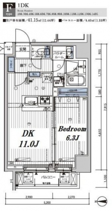 メインステージ錦糸町VIIラピスの間取り図